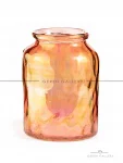 گلدان شیشه ای - گلدان شیشه ای رنگی - صنایع دستی - گره گالری