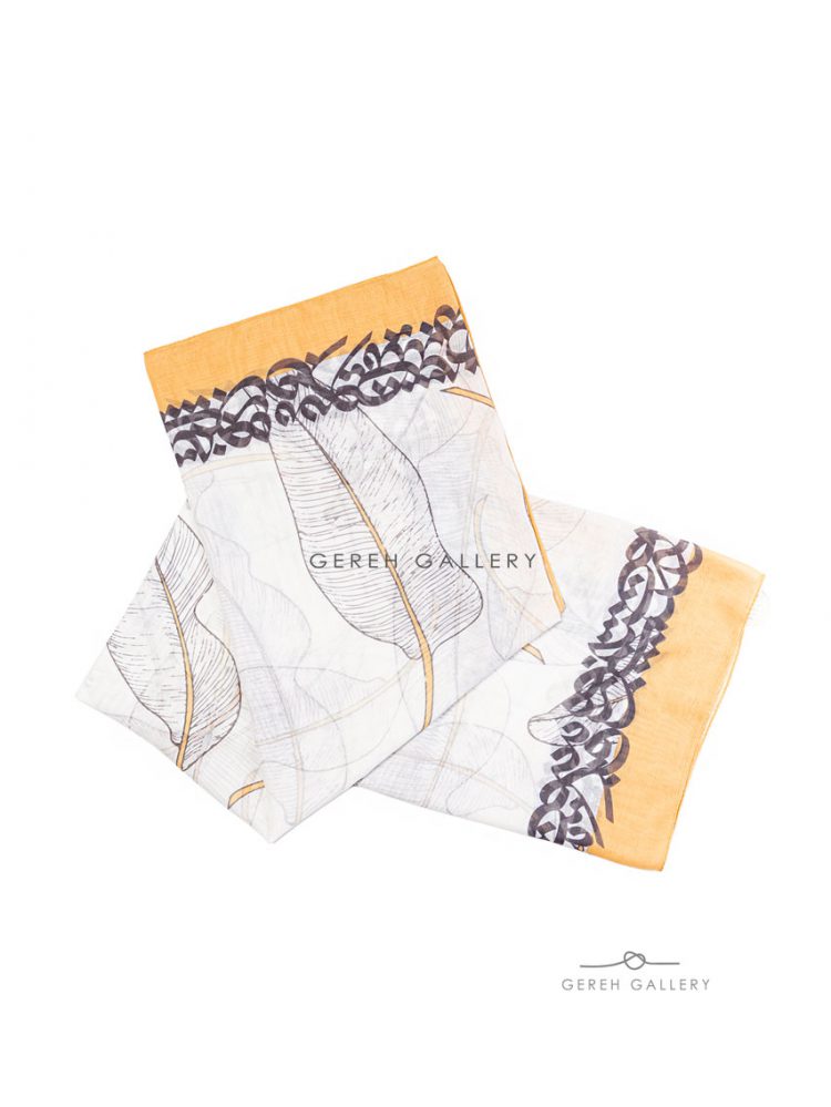 روسری نقاشی خط - روسری طرح دار - خرید آنلاین شال و روسری
